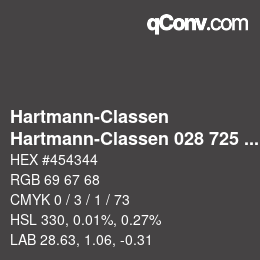 Código de color: Hartmann-Classen - Hartmann-Classen 028 725 WOOL-LINE tiefsamt | qconv.com