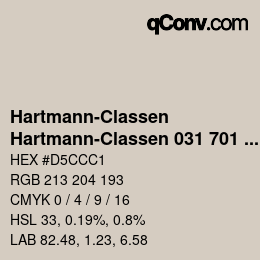 Farbcode: Hartmann-Classen - Hartmann-Classen 031 701 TETON rauchgrau | qconv.com