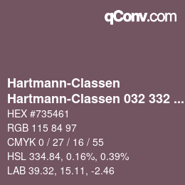 カラーコード: Hartmann-Classen - Hartmann-Classen 032 332 TETON purpur | qconv.com