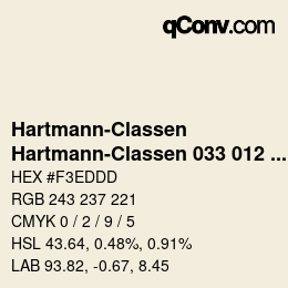 Farbcode: Hartmann-Classen - Hartmann-Classen 033 012 GAINSBOROUGH naturw | qconv.com