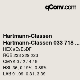 Código de color: Hartmann-Classen - Hartmann-Classen 033 718 GAINSBOROUGH silber | qconv.com