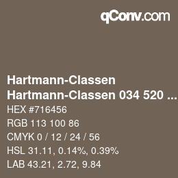 Farbcode: Hartmann-Classen - Hartmann-Classen 034 520 GAINSBOROUGH erde | qconv.com