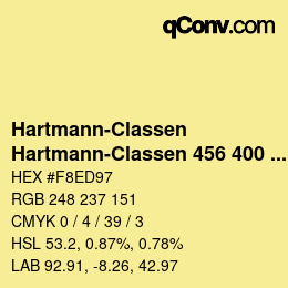 Código de color: Hartmann-Classen - Hartmann-Classen 456 400 PERFECTOR gelb | qconv.com