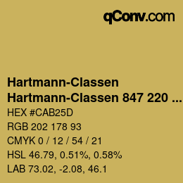 Farbcode: Hartmann-Classen - Hartmann-Classen 847 220 PAPAGO oliv | qconv.com