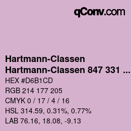 Código de color: Hartmann-Classen - Hartmann-Classen 847 331 PAPAGO flieder | qconv.com