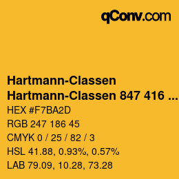 Farbcode: Hartmann-Classen - Hartmann-Classen 847 416 PAPAGO mais | qconv.com