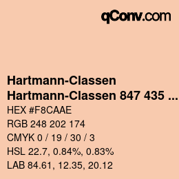 Farbcode: Hartmann-Classen - Hartmann-Classen 847 435 PAPAGO apricot | qconv.com