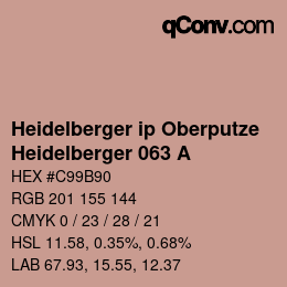 Código de color: Heidelberger ip Oberputze - Heidelberger 063 A | qconv.com