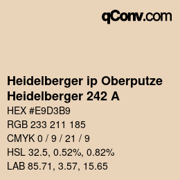 Farbcode: Heidelberger ip Oberputze - Heidelberger 242 A | qconv.com
