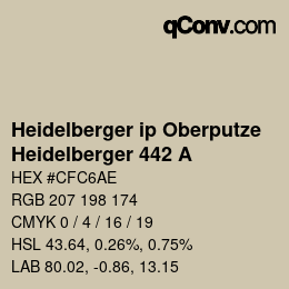 Farbcode: Heidelberger ip Oberputze - Heidelberger 442 A | qconv.com