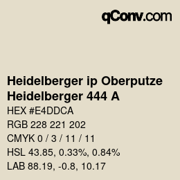 Farbcode: Heidelberger ip Oberputze - Heidelberger 444 A | qconv.com