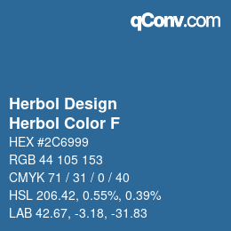 カラーコード: Herbol Design - Herbol Color F | qconv.com