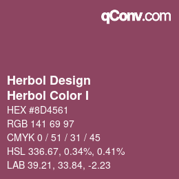 Código de color: Herbol Design - Herbol Color I | qconv.com