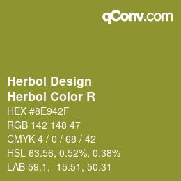 Código de color: Herbol Design - Herbol Color R | qconv.com