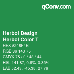 Código de color: Herbol Design - Herbol Color T | qconv.com