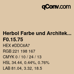 カラーコード: Herbol Farbe und Architektur - F0.15.75 | qconv.com