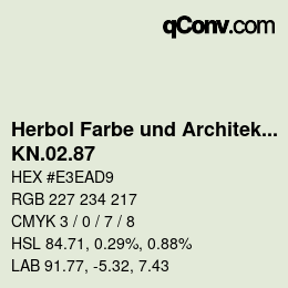 Farbcode: Herbol Farbe und Architektur - KN.02.87 | qconv.com