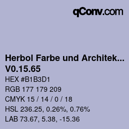 カラーコード: Herbol Farbe und Architektur - V0.15.65 | qconv.com