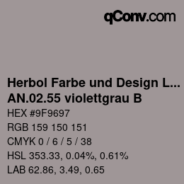 カラーコード: Herbol Farbe und Design Lacke - AN.02.55 violettgrau B | qconv.com