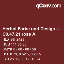 Farbcode: Herbol Farbe und Design Lacke - C0.47.21 rose A | qconv.com