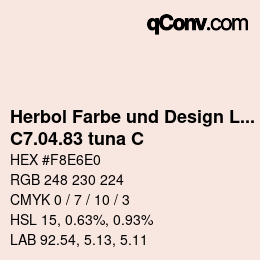 カラーコード: Herbol Farbe und Design Lacke - C7.04.83 tuna C | qconv.com