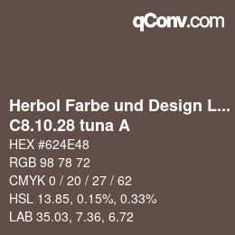 Farbcode: Herbol Farbe und Design Lacke - C8.10.28 tuna A | qconv.com