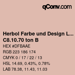 Farbcode: Herbol Farbe und Design Lacke - C8.10.70 ton B | qconv.com