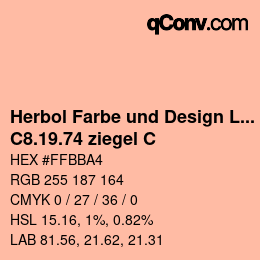 Farbcode: Herbol Farbe und Design Lacke - C8.19.74 ziegel C | qconv.com