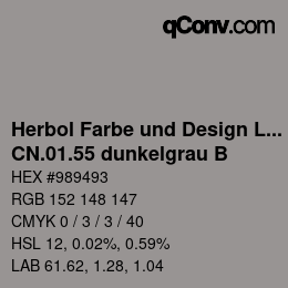 カラーコード: Herbol Farbe und Design Lacke - CN.01.55 dunkelgrau B | qconv.com