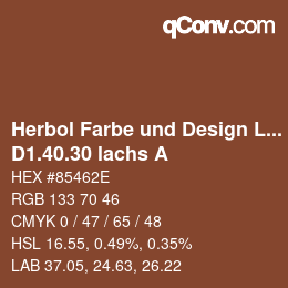 Farbcode: Herbol Farbe und Design Lacke - D1.40.30 lachs A | qconv.com