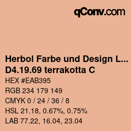 カラーコード: Herbol Farbe und Design Lacke - D4.19.69 terrakotta C | qconv.com