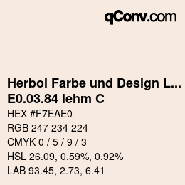 Code couleur: Herbol Farbe und Design Lacke - E0.03.84 lehm C | qconv.com