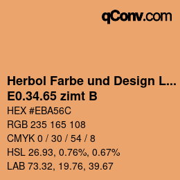 Farbcode: Herbol Farbe und Design Lacke - E0.34.65 zimt B | qconv.com
