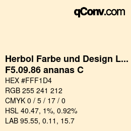 Farbcode: Herbol Farbe und Design Lacke - F5.09.86 ananas C | qconv.com