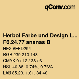 Farbcode: Herbol Farbe und Design Lacke - F6.24.77 ananas B | qconv.com