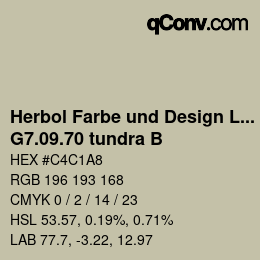 Farbcode: Herbol Farbe und Design Lacke - G7.09.70 tundra B | qconv.com