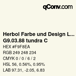 Code couleur: Herbol Farbe und Design Lacke - G9.03.88 tundra C | qconv.com