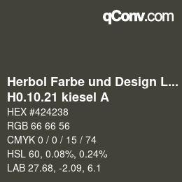 Farbcode: Herbol Farbe und Design Lacke - H0.10.21 kiesel A | qconv.com