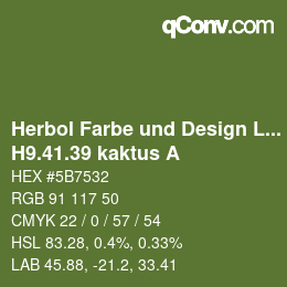カラーコード: Herbol Farbe und Design Lacke - H9.41.39 kaktus A | qconv.com