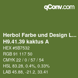 カラーコード: Herbol Farbe und Design Lacke - H9.41.39 kaktus A | qconv.com