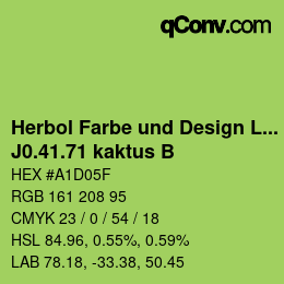 Farbcode: Herbol Farbe und Design Lacke - J0.41.71 kaktus B | qconv.com