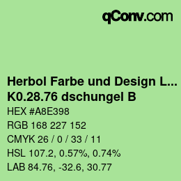 Code couleur: Herbol Farbe und Design Lacke - K0.28.76 dschungel B | qconv.com