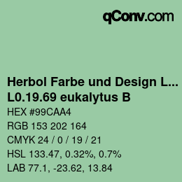 Farbcode: Herbol Farbe und Design Lacke - L0.19.69 eukalytus B | qconv.com