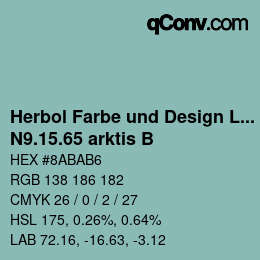 Farbcode: Herbol Farbe und Design Lacke - N9.15.65 arktis B | qconv.com