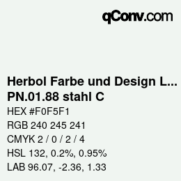 Farbcode: Herbol Farbe und Design Lacke - PN.01.88 stahl C | qconv.com