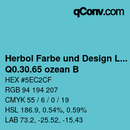 Farbcode: Herbol Farbe und Design Lacke - Q0.30.65 ozean B | qconv.com
