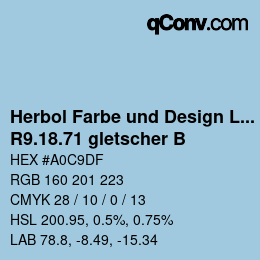 Farbcode: Herbol Farbe und Design Lacke - R9.18.71 gletscher B | qconv.com