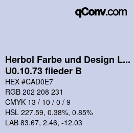 Code couleur: Herbol Farbe und Design Lacke - U0.10.73 flieder B | qconv.com