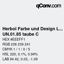 Code couleur: Herbol Farbe und Design Lacke - UN.01.85 taube C | qconv.com