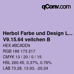 カラーコード: Herbol Farbe und Design Lacke - V9.15.64 veilchen B | qconv.com